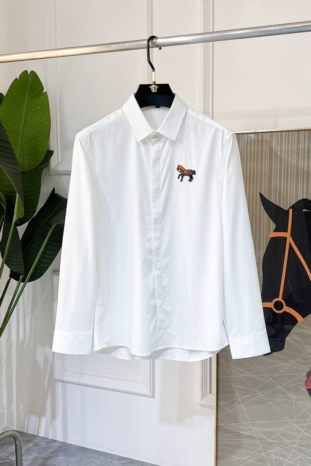 Hermes Ss Spring Fashion Hot Selling Long-Sleeve Shirt, sourced from a trading c