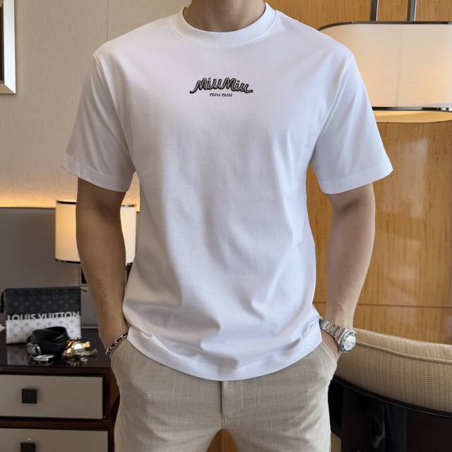 MiuMiu - 2025Ss Year of the Snake Spring/Summer Premium Wide-Sleeve T-Shirt, Off