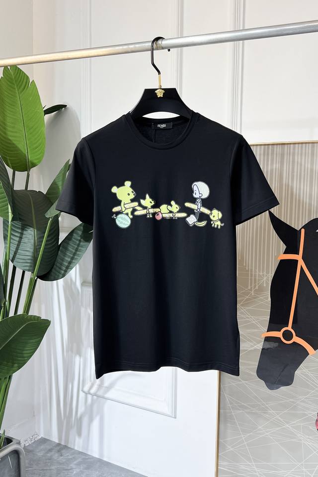 Fendi 2025 Spring/Summer New Year's Collection Short-Sleeve T-Shirt, Official We