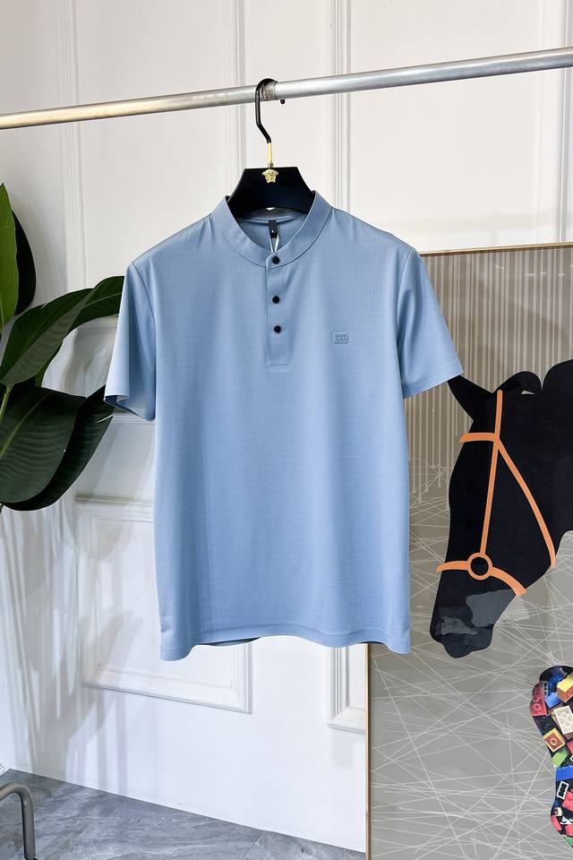 Dg 2025Ss Spring/Summer New Polo Collar Short-Sleeve Collection. Made from premi