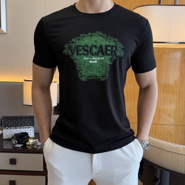 Versace 2025 Spring/Summer Year of the Snake Commemorative Short-Sleeve T-Shirt,