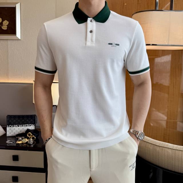 Stephen's 2025 Spring/Summer Polo Collar Short-Sleeve Collection. Made from prem