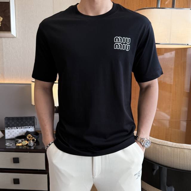 MiuMiu - 2025Ss Year of the Snake Spring/Summer Premium Loose Fit Short-Sleeve T