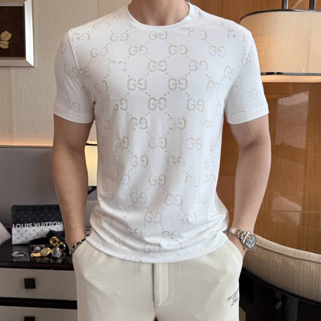 Gucci 2025Ss Year of the Snake Spring/Summer Premium Burnout Short-Sleeve T-Shir