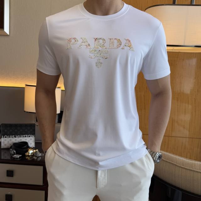 Prada 2025Ss Year of the Snake Spring/Summer Premium Short-Sleeve T-Shirt, Offic
