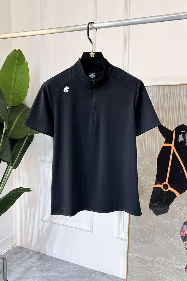 Descente - 2025 Spring/Summer Snake New Stand Collar Outdoor Short-Sleeve Collec