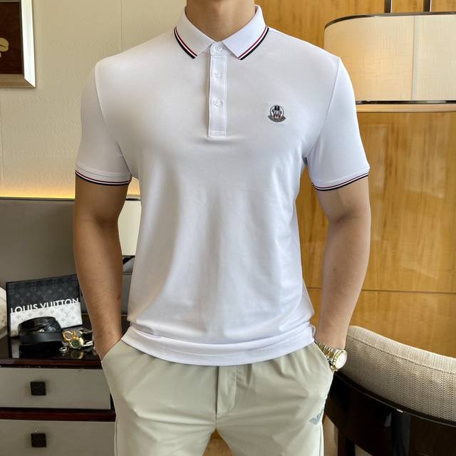 Moncler 2025 Spring/Summer New Polo Collar Short-Sleeve Collection. Custom-made