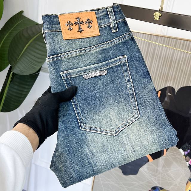Chrome Core 2025 Spring/Summer Snake Year New Year Jeans. 1:1 replica of the ori