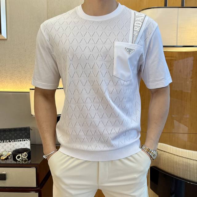 P Lada 2025Ss New Year's Spring/Summer Premium Short-Sleeve T-Shirt, Official We