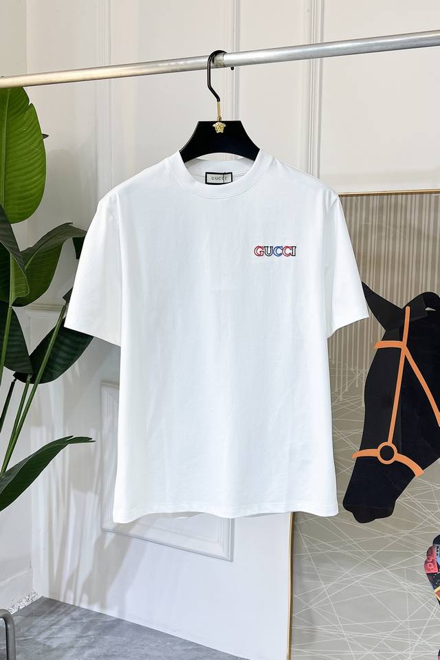 Gucci 2025Ss Year of the Snake Spring/Summer Premium Short-Sleeve T-Shirt, Offic