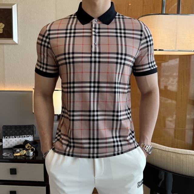 Burberry 2025 Spring/Summer Polo Collar Short-Sleeve Collection. Made from premi