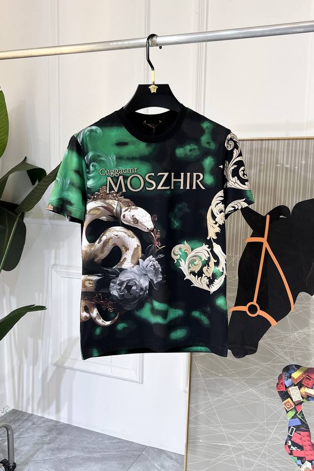 Dg 2025Ss Year of the Snake Spring/Summer Premium Printed Short-Sleeve T-Shirt,