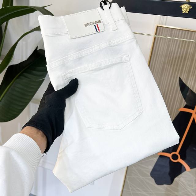 Tb 2025Ss Year of the Snake Spring/Summer New Year Jeans. 1:1 replica of the ori