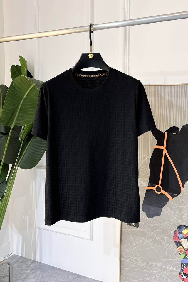 Fendi 2025Ss Year of the Snake Spring/Summer Premium Jacquard Short-Sleeve T-Shi