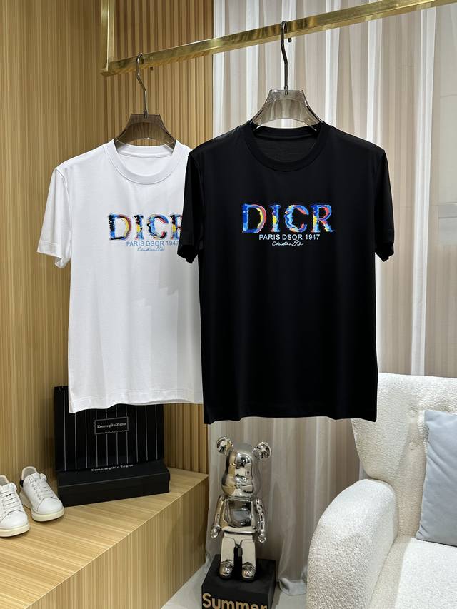 Dior 2025 Spring/Summer Logo Print Short-Sleeve T-Shirt, a new classic minimalis
