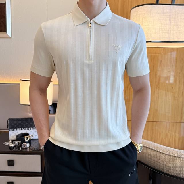 Prada 2025 Spring/Summer Polo Collar Short-Sleeve Collection. Made from premium