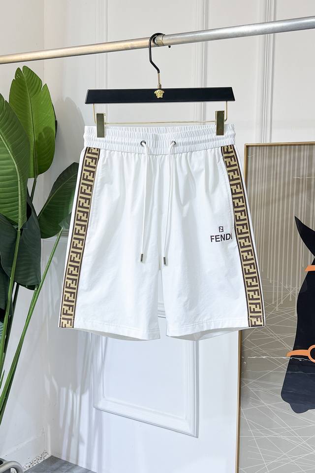 Fendi 2025Ss official website synchronized summer new high-end casual shorts, ma
