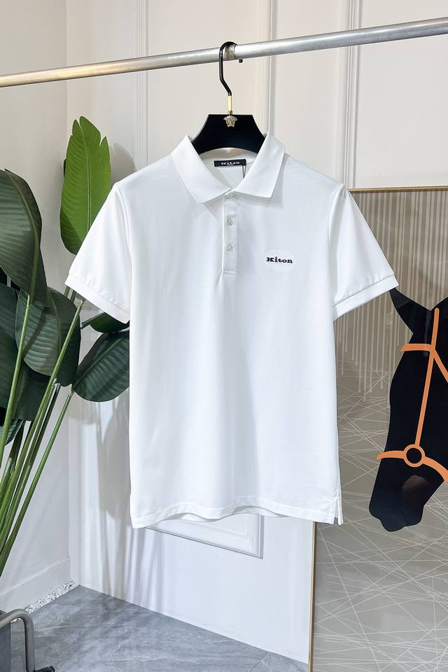 Kiton 2025Ss Spring/Summer New Polo Collar Short-Sleeve Collection. Made from pr