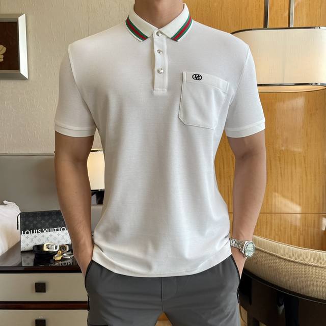 Gucci 2025 Spring/Summer New Polo Collar Short-Sleeve Collection. Made with prem