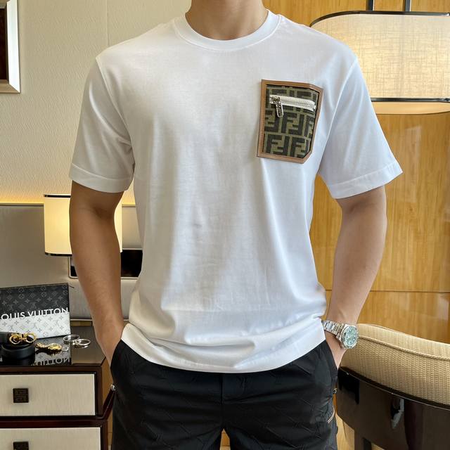 Fendi 2025 Spring/Summer Premium Oversized Short-Sleeve T-Shirt, Official Websit