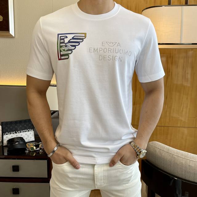 Armani 2025 Spring/Summer New Year's Collection Short-Sleeve T-Shirt, Official W