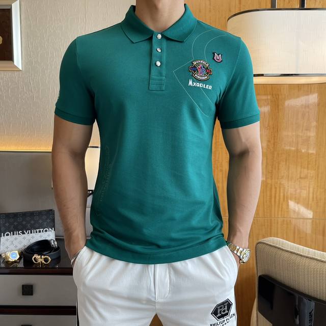 Moncler 2025 Spring/Summer New Polo Collar Short-Sleeve Collection. Made from pr