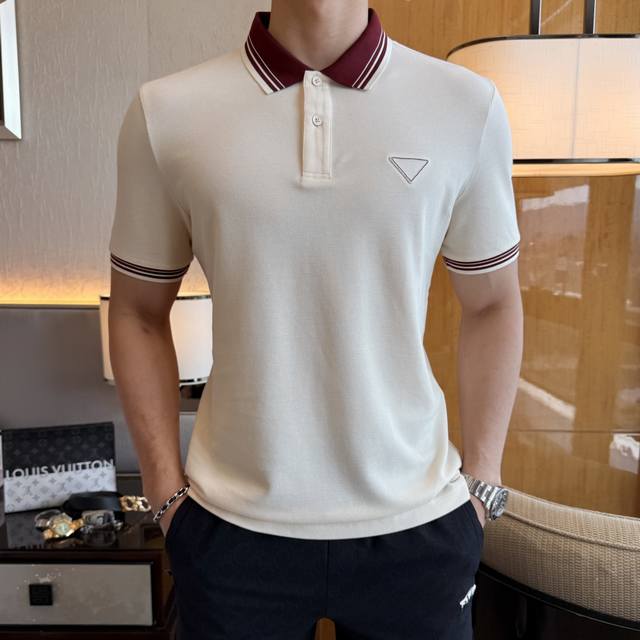 Prada 2025 Spring/Summer Polo Collar Short-Sleeve Collection. Made from premium