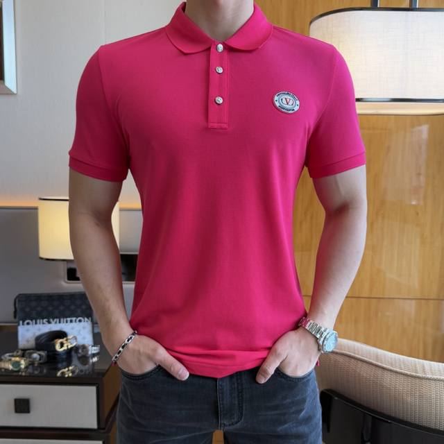 Valentino - 2025 Spring/Summer Polo Collar Short-Sleeve Collection. Made from pr