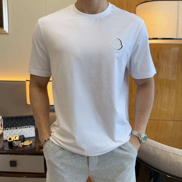 Moncler 2025Ss Year of the Snake Spring/Summer Premium Short-Sleeve T-Shirt, Off