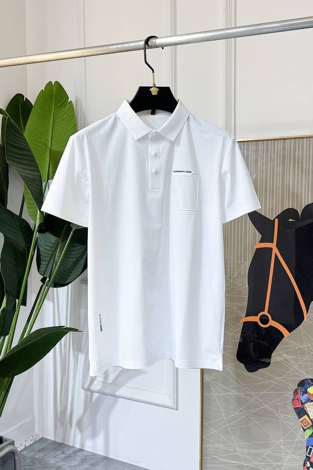 Burberry 2025 Spring/Summer Polo Collar Outdoor Short-Sleeve Collection. Made fr