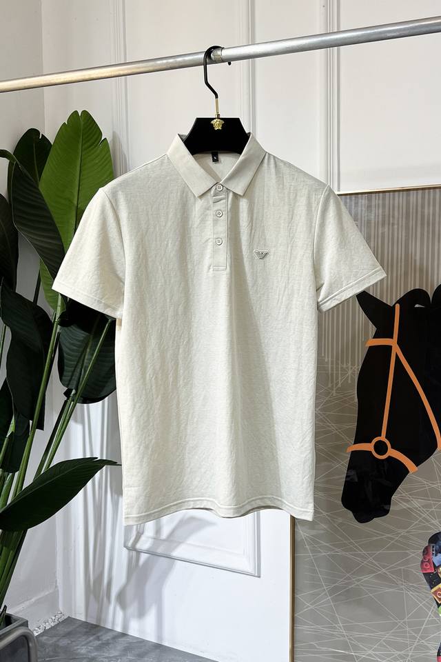 Armani - 2025 Spring/Summer Polo Collar Short-Sleeve Collection. Made from premi