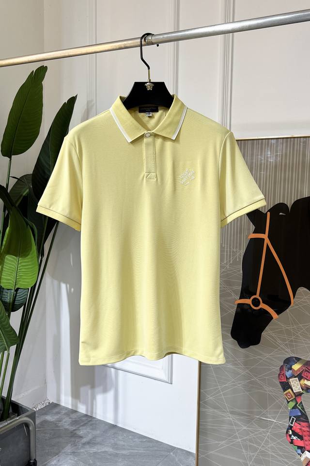 Lv 2025Ss Spring/Summer New Polo Collar Short-Sleeve Collection. Made from premi
