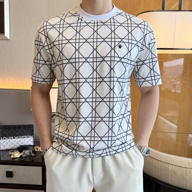 Dior 2025Ss Year of the Snake Spring/Summer Premium Printed Short-Sleeve T-Shirt