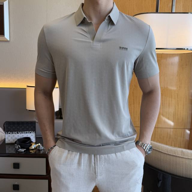 Boss - 2025 Spring/Summer New Polo Collar Short-Sleeve Collection. Made from pre