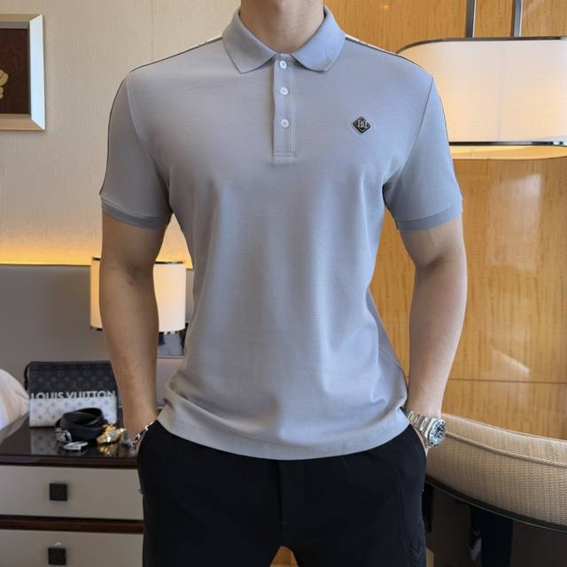 Dg 2025Ss Spring/Summer New Polo Collar Short-Sleeve Collection. Made from premi
