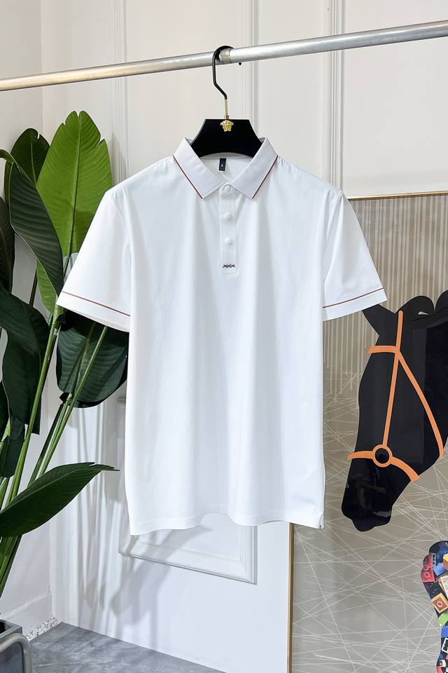 Genia 2025SS Spring/Summer New Polo Collar Short-Sleeve Collection. Made from pr