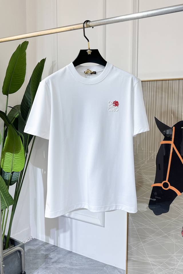 Loewe 2025 Spring/Summer Year of the Snake Commemorative Short-Sleeve T-Shirt, O