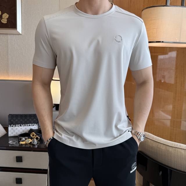 Moncler 2025Ss Year of the Snake Spring/Summer Premium Short-Sleeve T-Shirt, Off