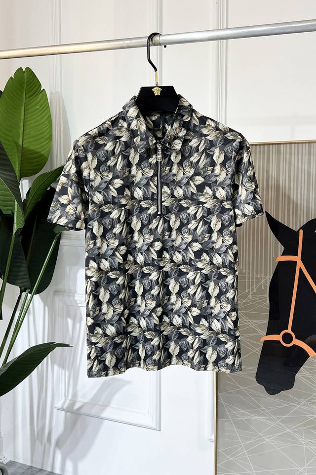 Dg 2025Ss Spring/Summer New Polo Collar Short-Sleeve Collection. Made from premi