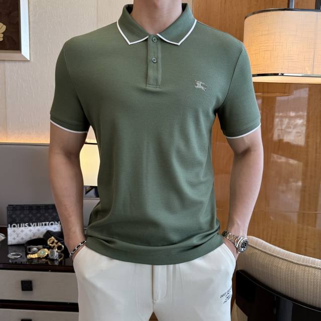 Burberry 2025 Spring/Summer Polo Collar Short-Sleeve Collection. Made from premi