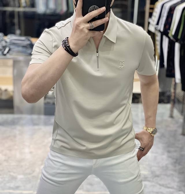 Burberry 2025 Spring/Summer Polo Collar Short-Sleeve Collection. Made from premi