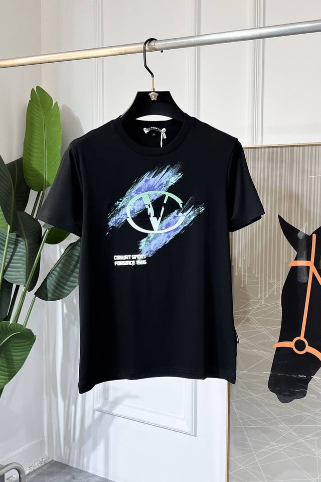 Valentino 2025Ss Year of the Snake Spring/Summer Premium Short-Sleeve T-Shirt, O