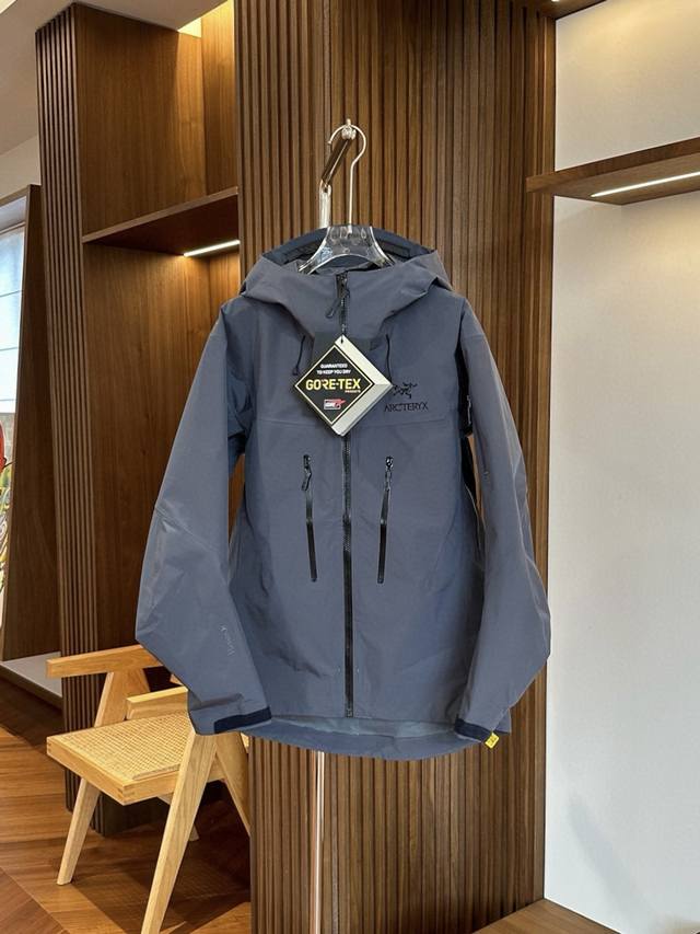 Smoky Grey Arc'teryx Alpha SV 7 3-in-1 Hardshell Down Jacket/Outerwear Set. This