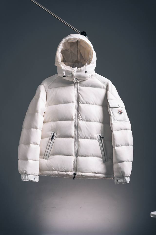 White Moncler Maya Down Jacket. A super hot-selling item that's hard to find in