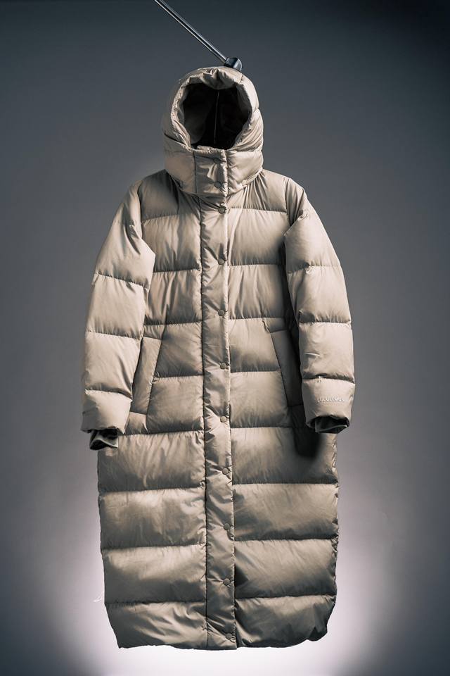 Linen | Wunder Puff Lululemon Women's Long Hooded Down Jacket Size Data: 2 4 6 8