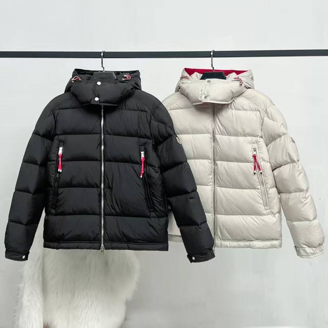 Top-tier version bulk order hanging photo Moncler down jacket, off-white with re