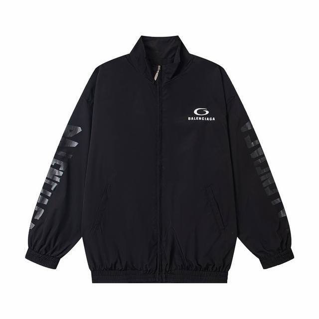 Balenciaga Large Tracksuit Jacket in Black, Fall/Winter 2025 New Arrival. Loop S