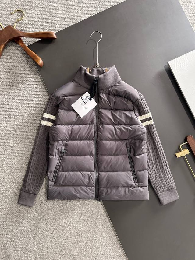 Quality Grade * With Dust Bag Packaging | Moncler Wool Knit Down Short Jacket De