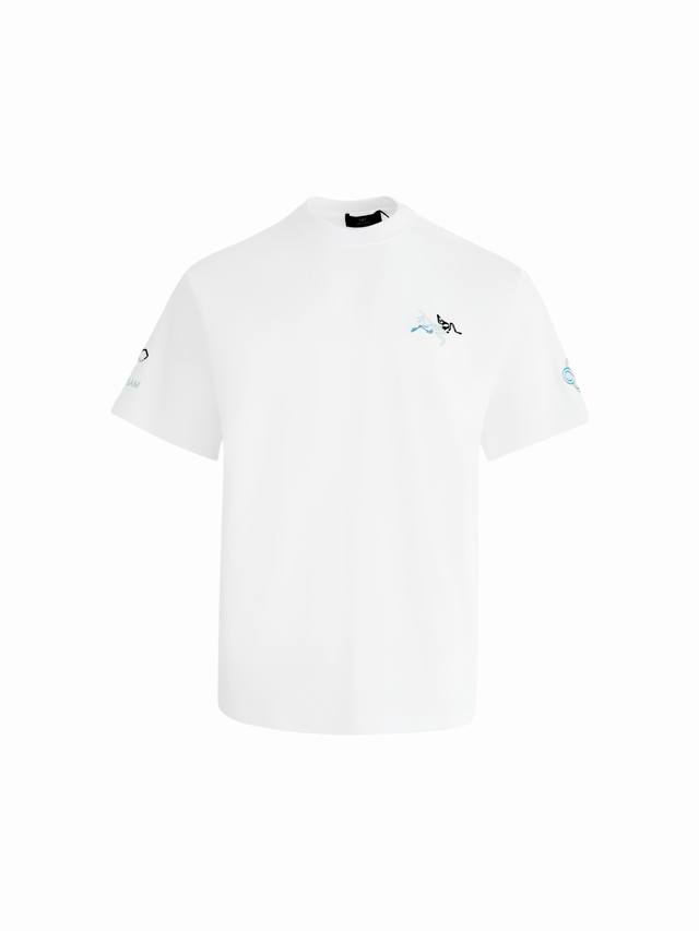 High Version Songtsam x Arcteryx T-shirt, crew neck. Features vibrant gradient e