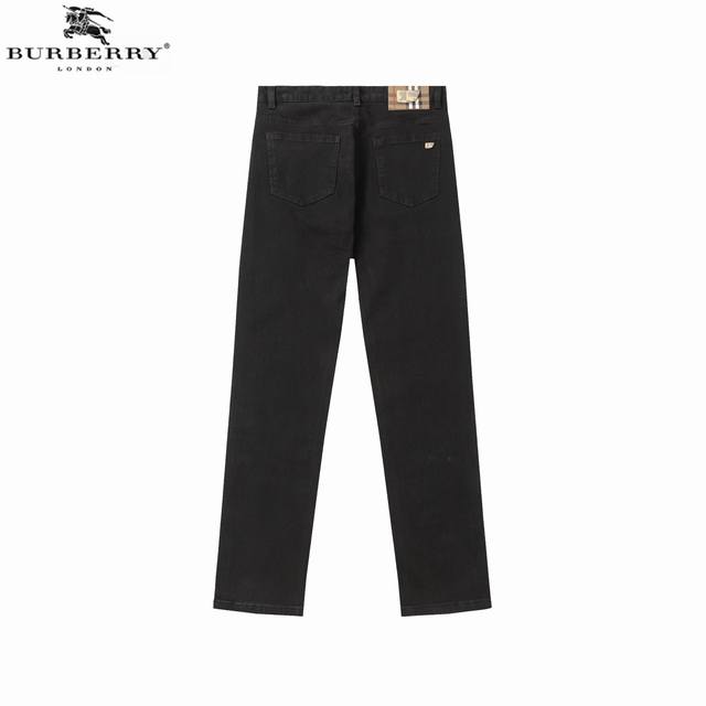 P190170 Burberry 25Ss Limited Runway Style Metallic Horse Logo Super Soft Jeans!